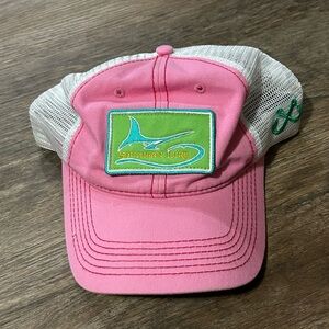 Southern Lure Pink and White Trucker Hat